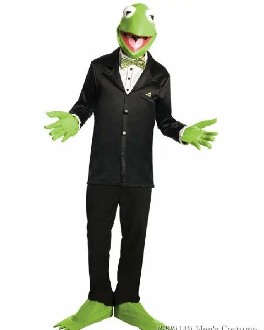 Mens Costumes * | The Muppets Adult Kermit Costume